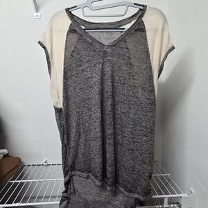 Lucky Brand Charcoal V-Neck Tee